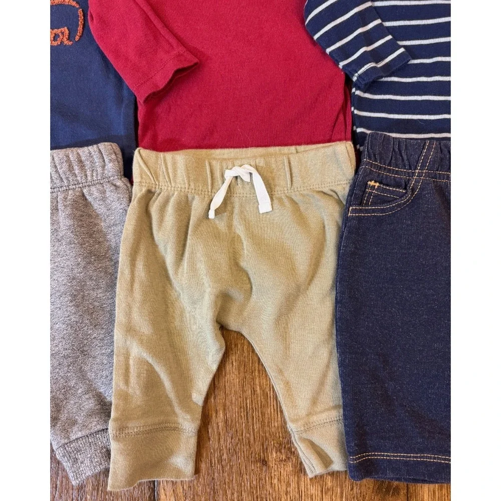 Baby Boy 3 Months Outfits Jeans‎ Pants Long Sleeved Bpdysuits Shirts Clothes Lot